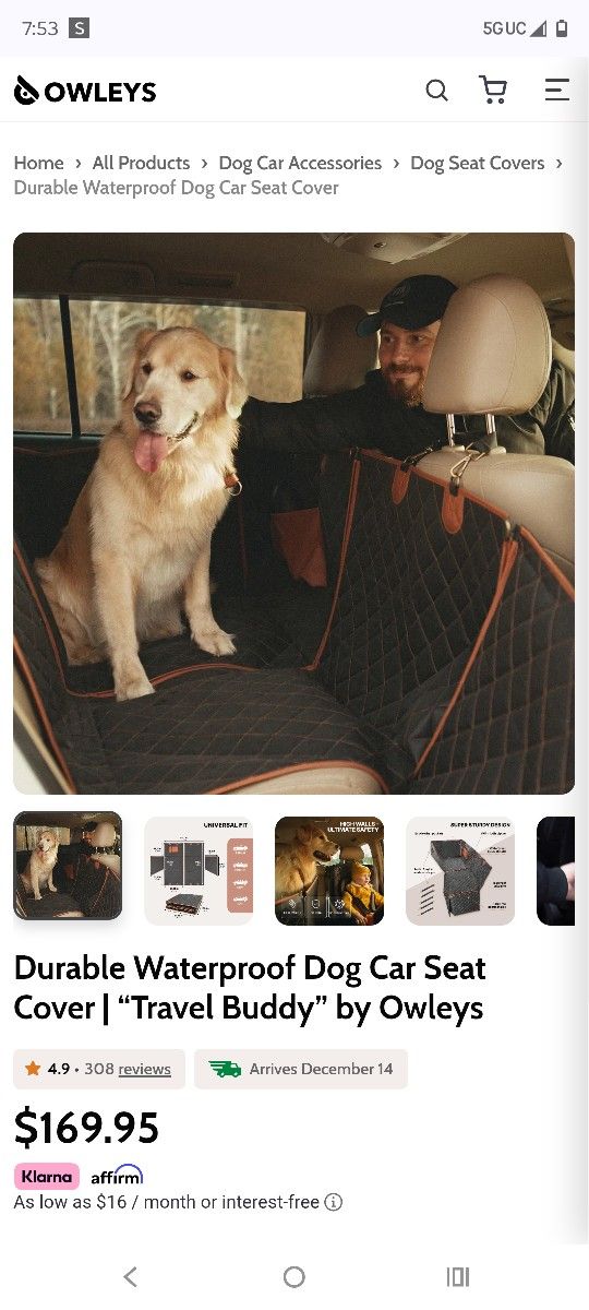 Dog Seat Protector 