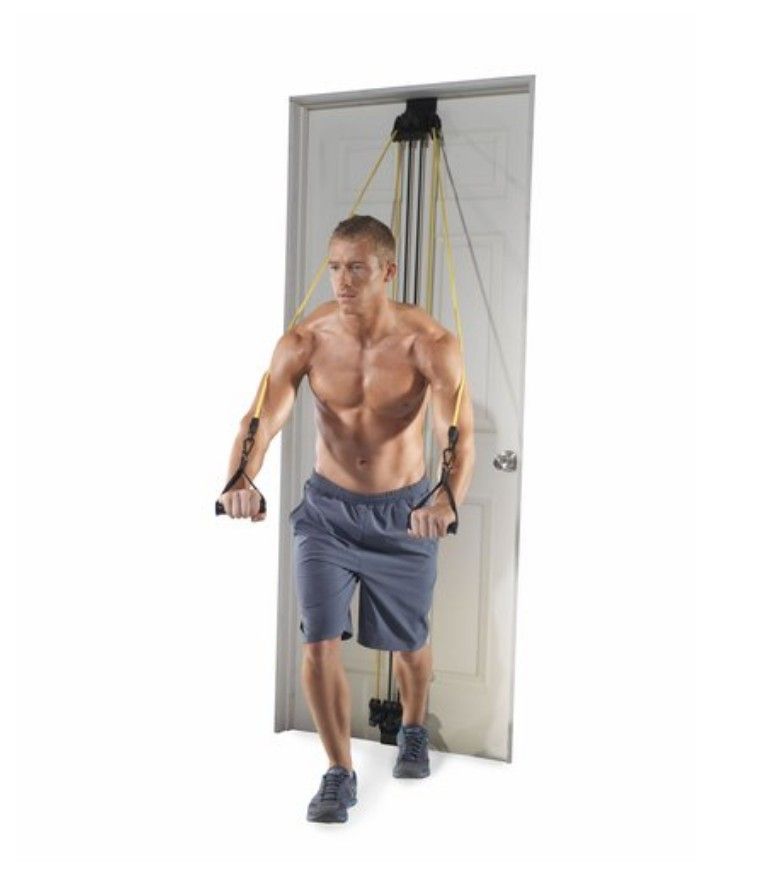 Gold's Gym Total Body Strength Training Over the Door Resistance Bands System