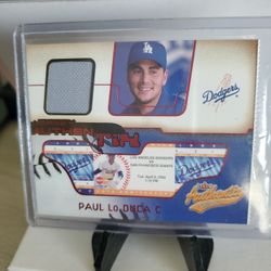 Dodgers Paul Lo Duca Jersey Card
