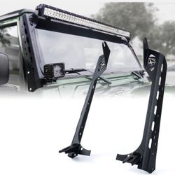 50" Jeep Wrangler JK Light Bar Mounting Brackets