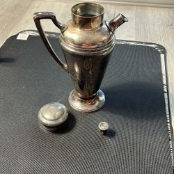 Antique International Silver Co. Cocktail Shaker/ Pitcher #668.