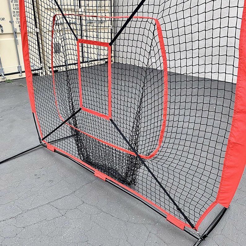 BRAND NEW $45 Baseball Softball Practice Net Hitting Batting Pitching Training Set w/ Carry Bag 