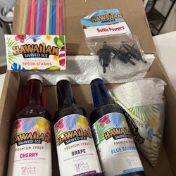 Hawaiian Ice Shaved Ice Flavor/accessory Kit