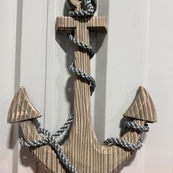 Ship Anchor 24-inch Wood Wall Decoration