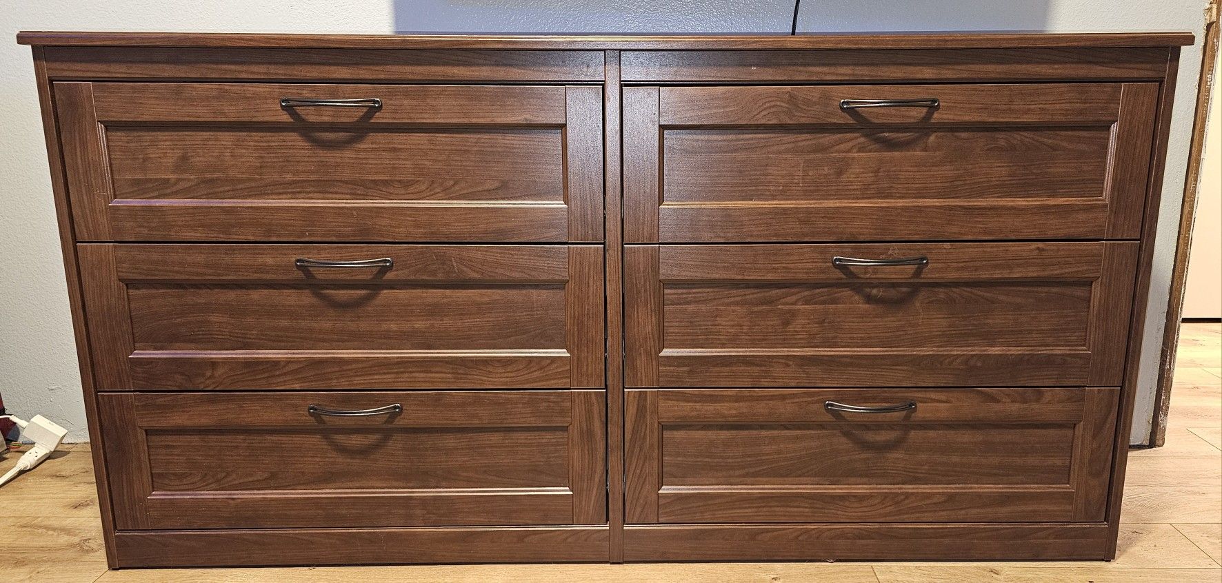 IKEA Songesand 6-Drawer Dresser - Dark Wood Finish