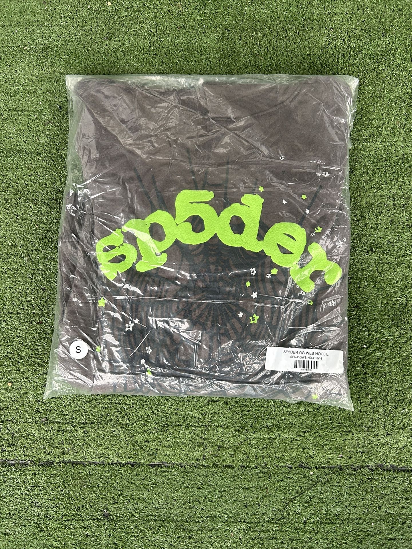 Sp5der Hoodie Grey & Black