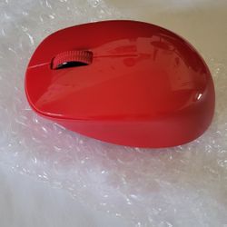 Red Wireless Mouse 