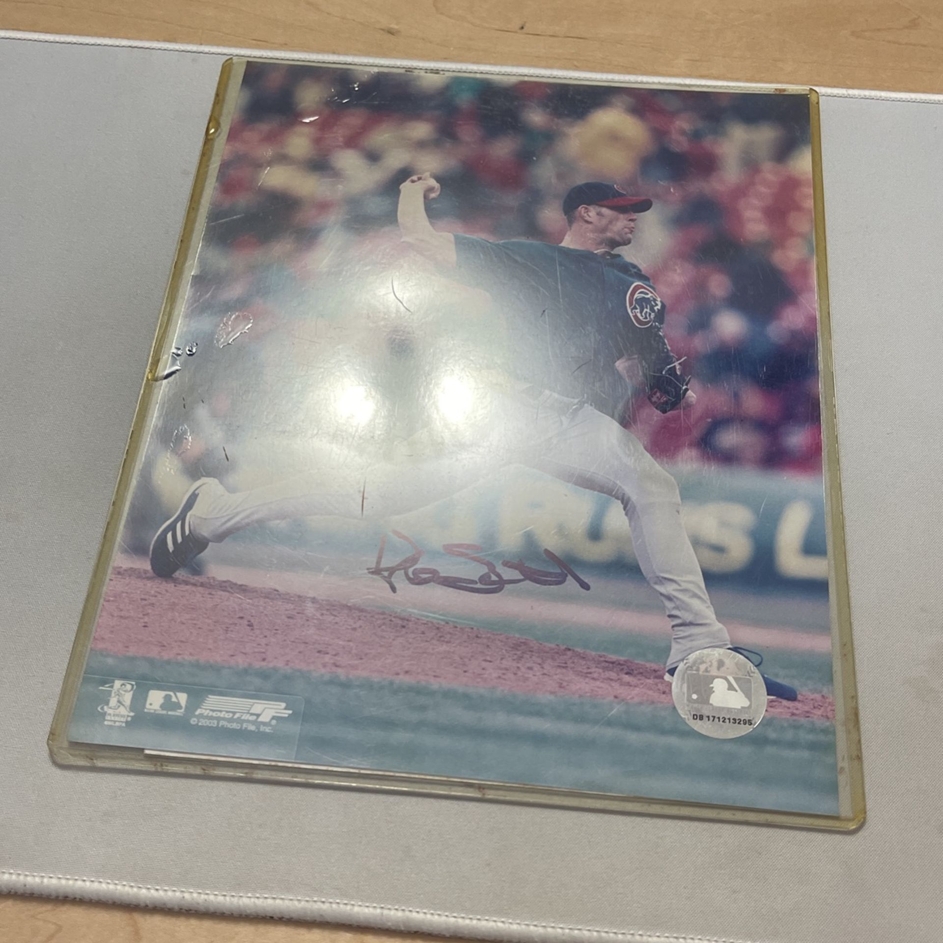 Signed Cubs Baseball Card