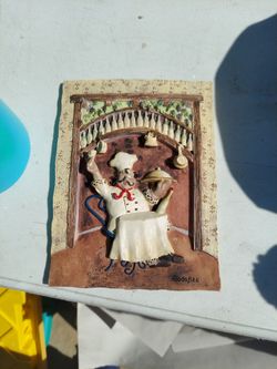 Small kitchen Chef Plaque