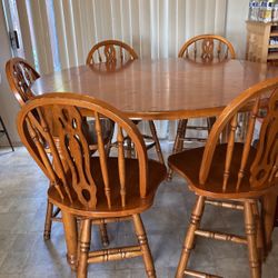 7pc Wooden Dining Table