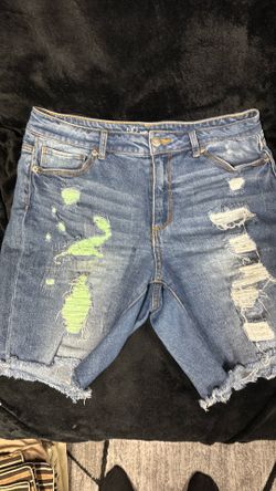 Blue jeans shorts