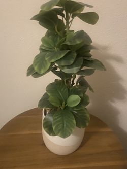 Fake potted plant decor