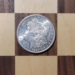 1881 S Morgan Silver Dollar  90% Silver 