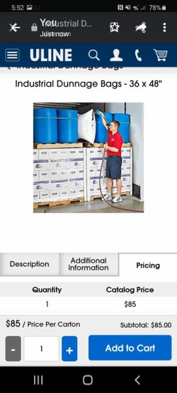 Industrial dunnage bags