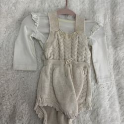 Baby Girls Sweater Romper