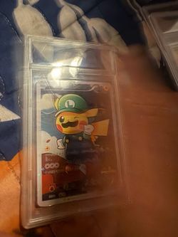 Limited edition luigi pikachu card
