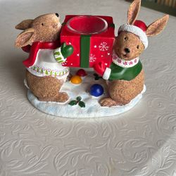 Cute Yankee Candle Bunny Tea Light 