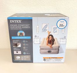 Intex Air Mattress Inflatable Storage Bag TWIN 20' Dual Layer Built-in Pump