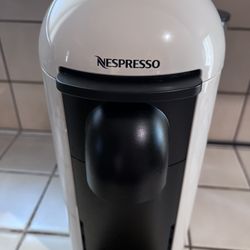 Nespresso white machine