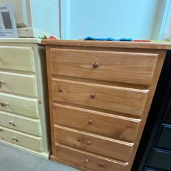 5 Drawer Pinewood Dresser ($269 White Color )