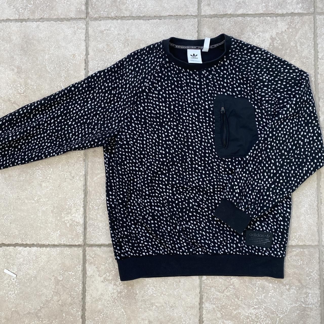 Men’s adidas original NMD pocket crewneck black White Medium