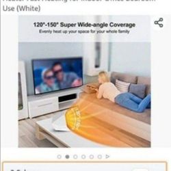 Space Heater 600W, PTC Portable Electric Heater Fan 3S Quick Heating with 2 Modes, Energy Efficient Personal Desk Oscillating Ceramic Heater Fast Heat