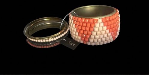 Bebe Beaded Bangle Bracelet Set