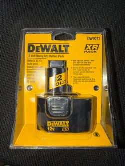DeWALT 12V Heavy Duty Battery Pack DW9071 XR Pack - Brand New
