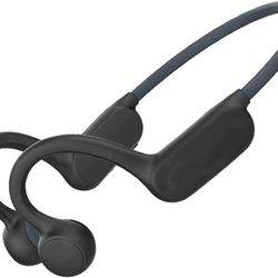Sports Black Bone Conduction Headphone, Newly Upgraded Open Ear Wireless Earbuds