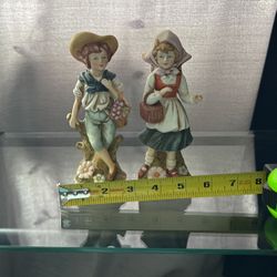 Vintage Boy And Girl Figurines