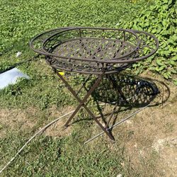 Metal Table For Flowers