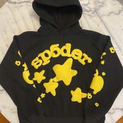 Spider Hoodie Black And Yellow 