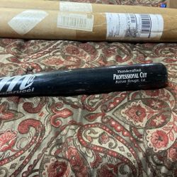 Marucci Handcrafted Professional Cut Black Wood Baseball Bat 32" Inches 