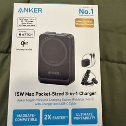15W Max Pocket-Sized 3 In 1 Charger