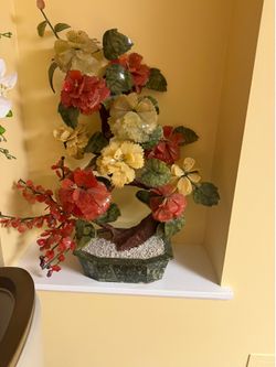 Decorative Floral Arrangement in Planter