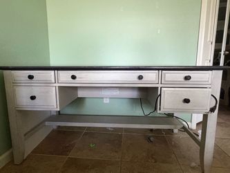 Solid wood desk
