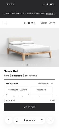 Thuma bed frame queen size