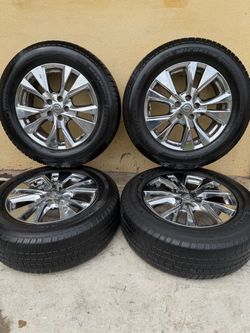 18 inch Chrome Nissan Rogue and Murano Wheels with Michelin Tires
