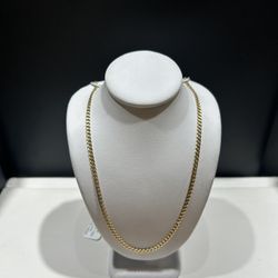 14K Cuban Necklace 27inch 