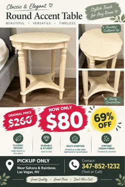 Round Accent Side Table