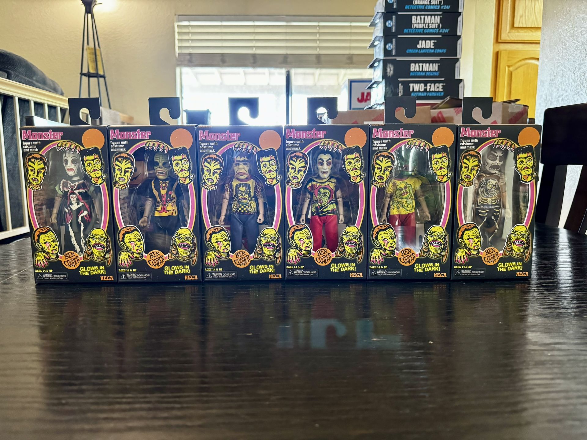 NECA Ben Cooper Wave 1 Glow In The Dark Costume Kids Collection Brand New! With 6th Figure 2024 Con Exclusive