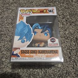POP! METTALIC SSGSS GOKU (KAMEHAMEHA) 563 CHALICE COLLECTIBLES EXCLUSIVE