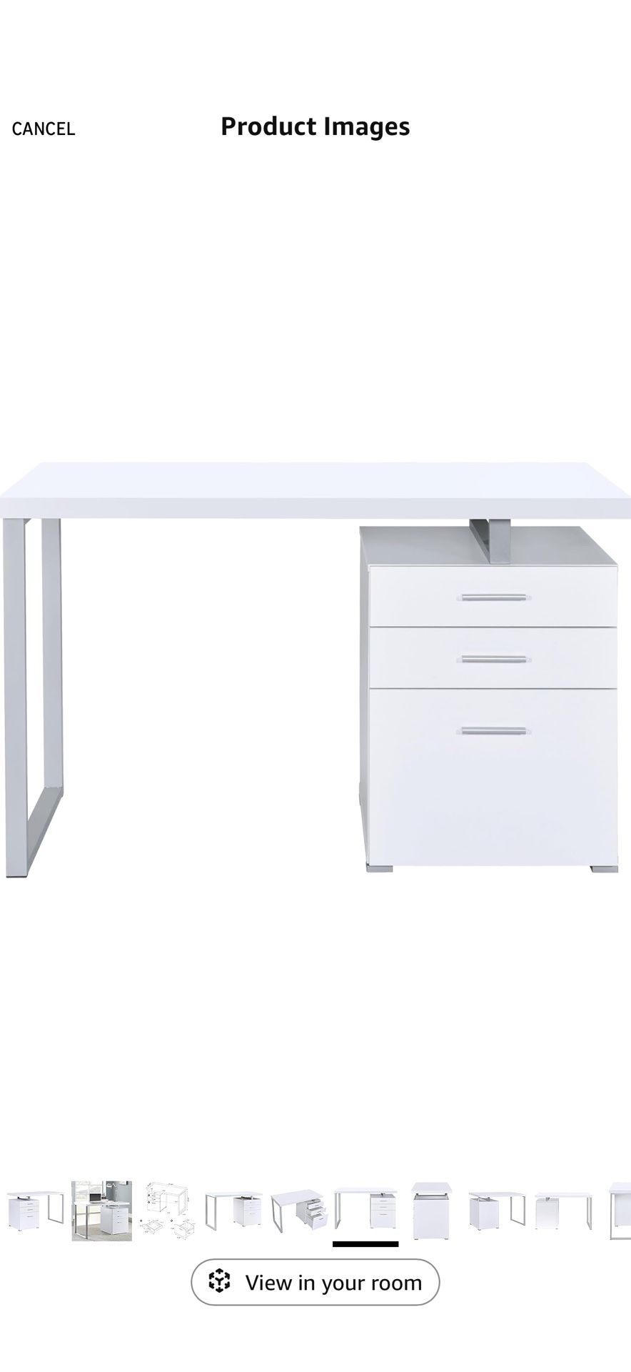 White Office Desk