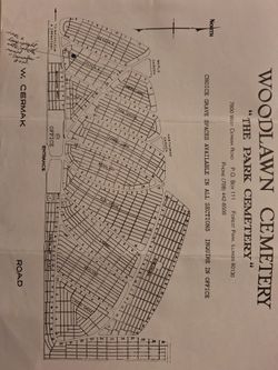 Woodlawn Cemetary Plots - Forest Park, Illinois