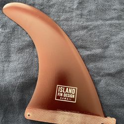 Island Fin Design Hawaii 8.5” Makai Surfboard Fin (Red)
