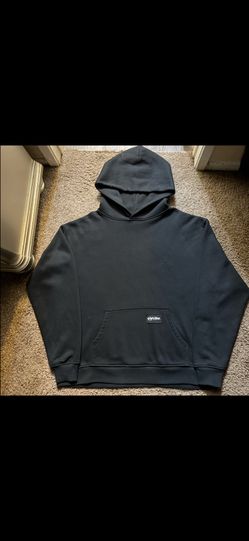 boxy blank black oversized hood shaka wear hoodie