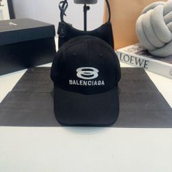 Balenciaga Black Baseball Cap Hat Unisex
