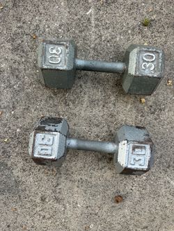 2-30lbs Dumbbells