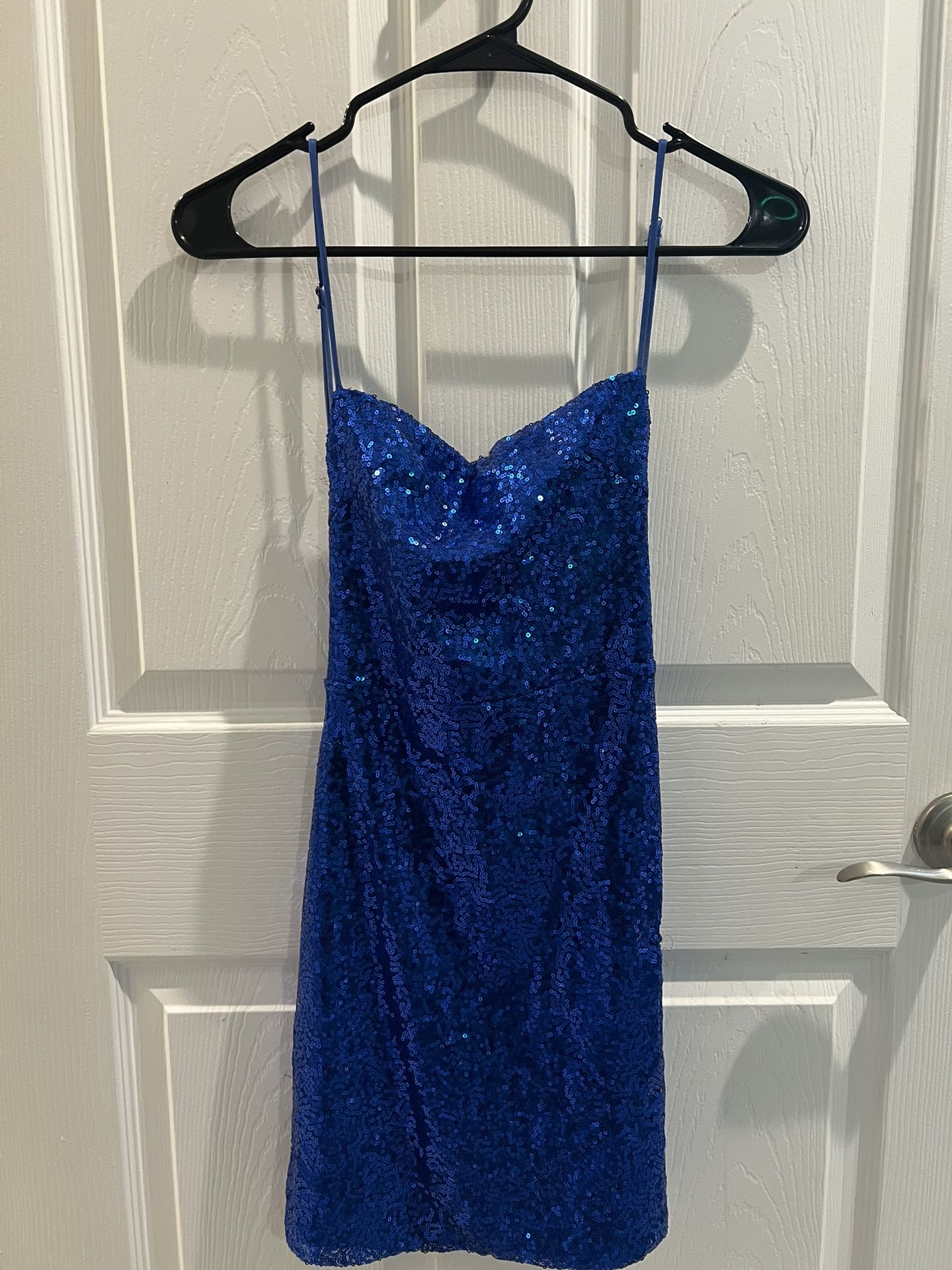 Lucy In The Sky Homecoming Dress Blue S