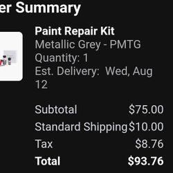 OEM Tesla Paint Touch up Kit Metalic Grey-PMTG